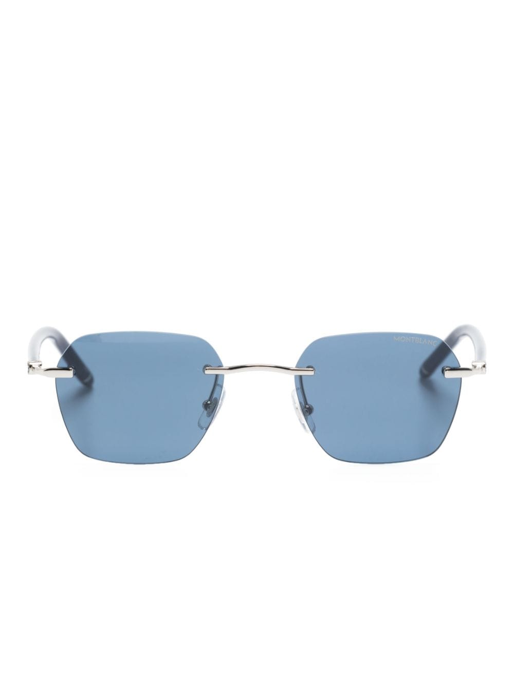 Montblanc rimless square-frame sunglasses - Blue von Montblanc