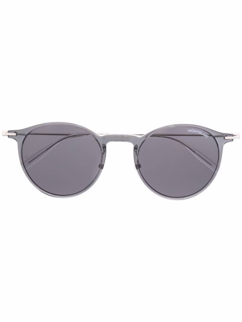 Montblanc round-frame metal sunglasses - Silver von Montblanc