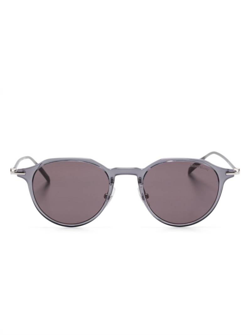 Montblanc round-frame sunglasses - Grey von Montblanc