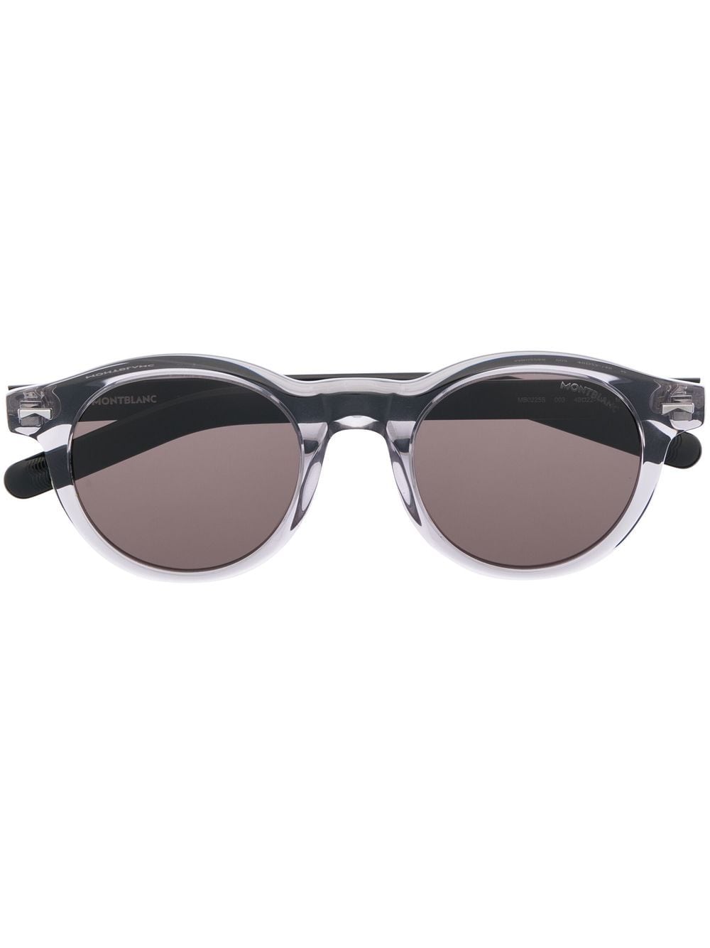 Montblanc round-frame tinted sunglasses - Black von Montblanc