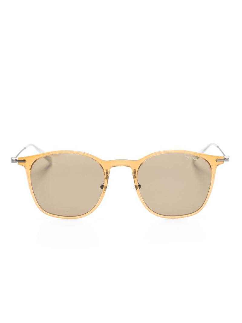 Montblanc round-frame tinted sunglasses - Orange von Montblanc