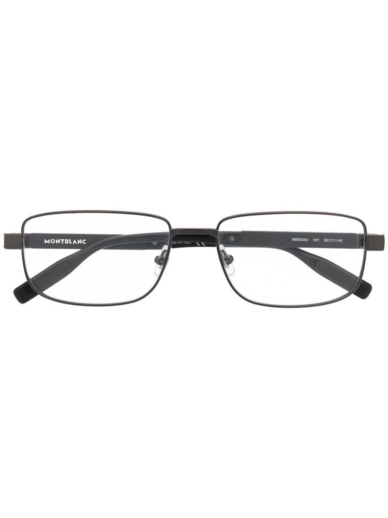 Montblanc square frame glasses - Black von Montblanc