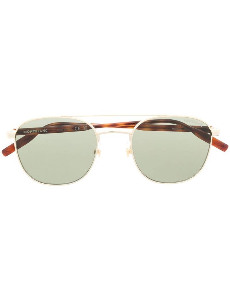 Montblanc tinted round-frame sunglasses - Green von Montblanc