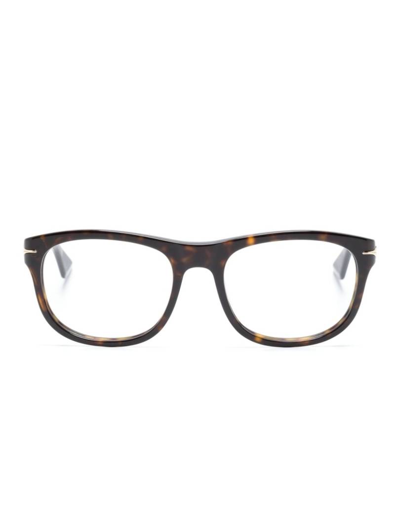 Montblanc tortoiseshell-effect round-frame glasses - Brown von Montblanc