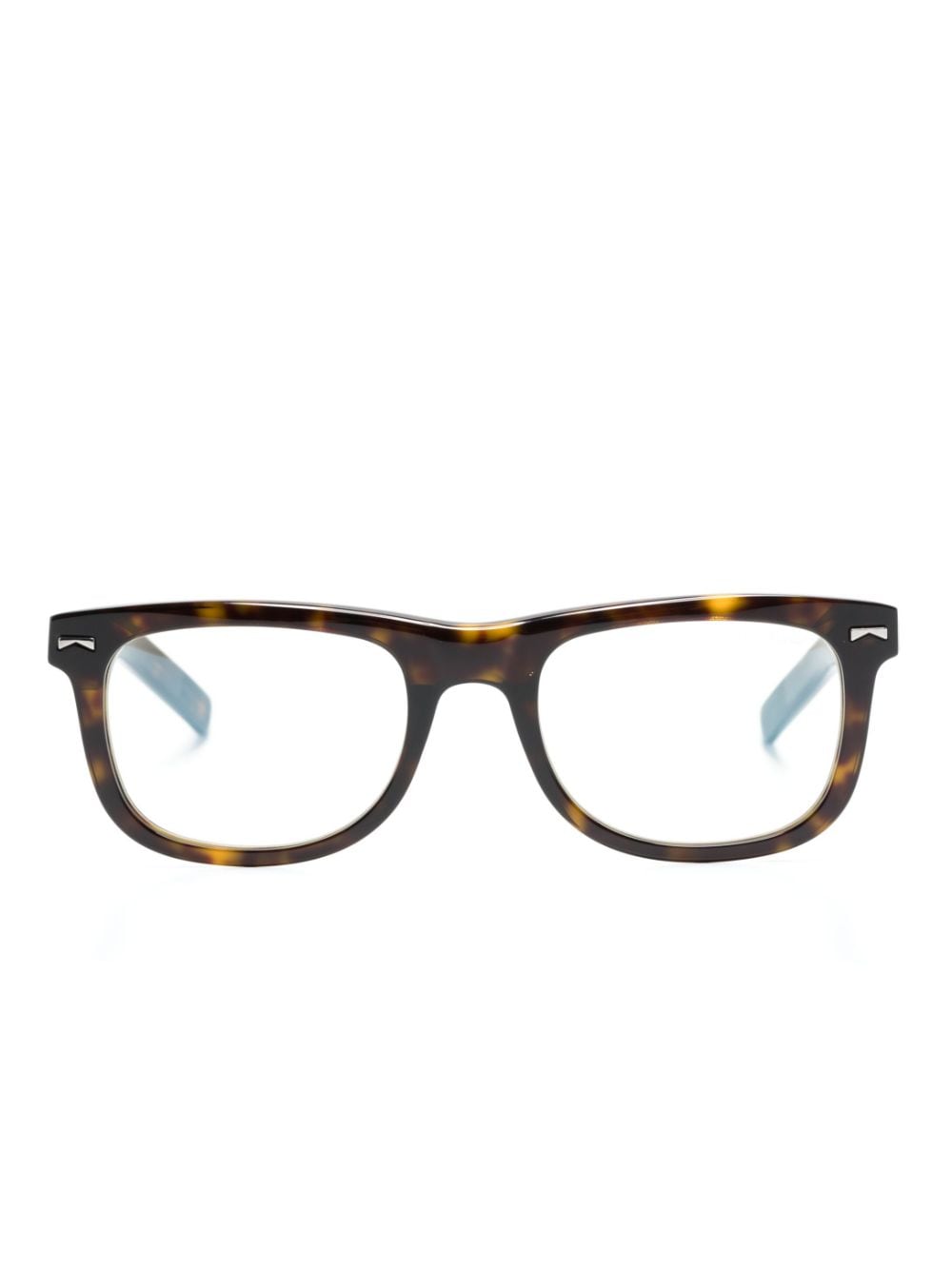 Montblanc tortoiseshell square-frame glasses - Brown von Montblanc