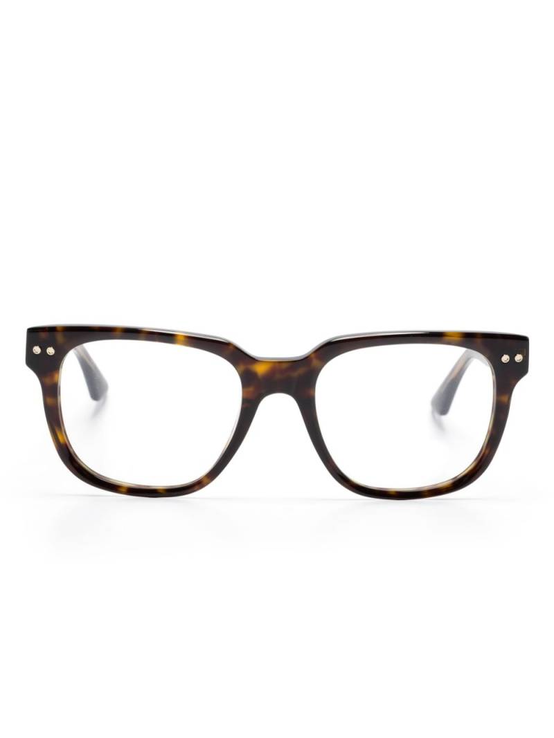 Montblanc tortoiseshell square-frame glasses - Brown von Montblanc