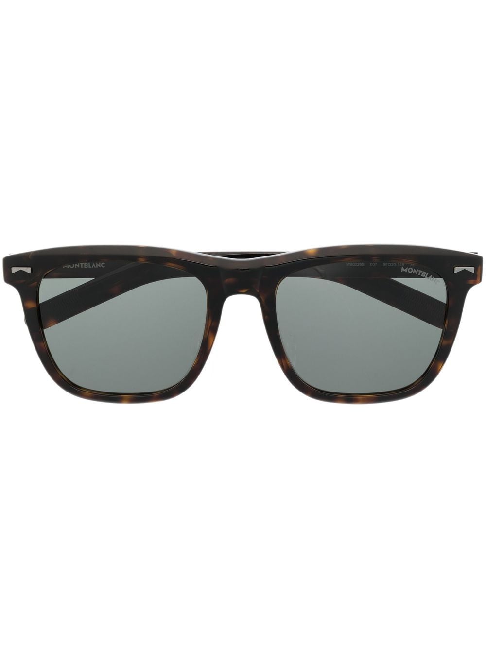 Montblanc tortoiseshell square-frame sunglasses - Brown von Montblanc