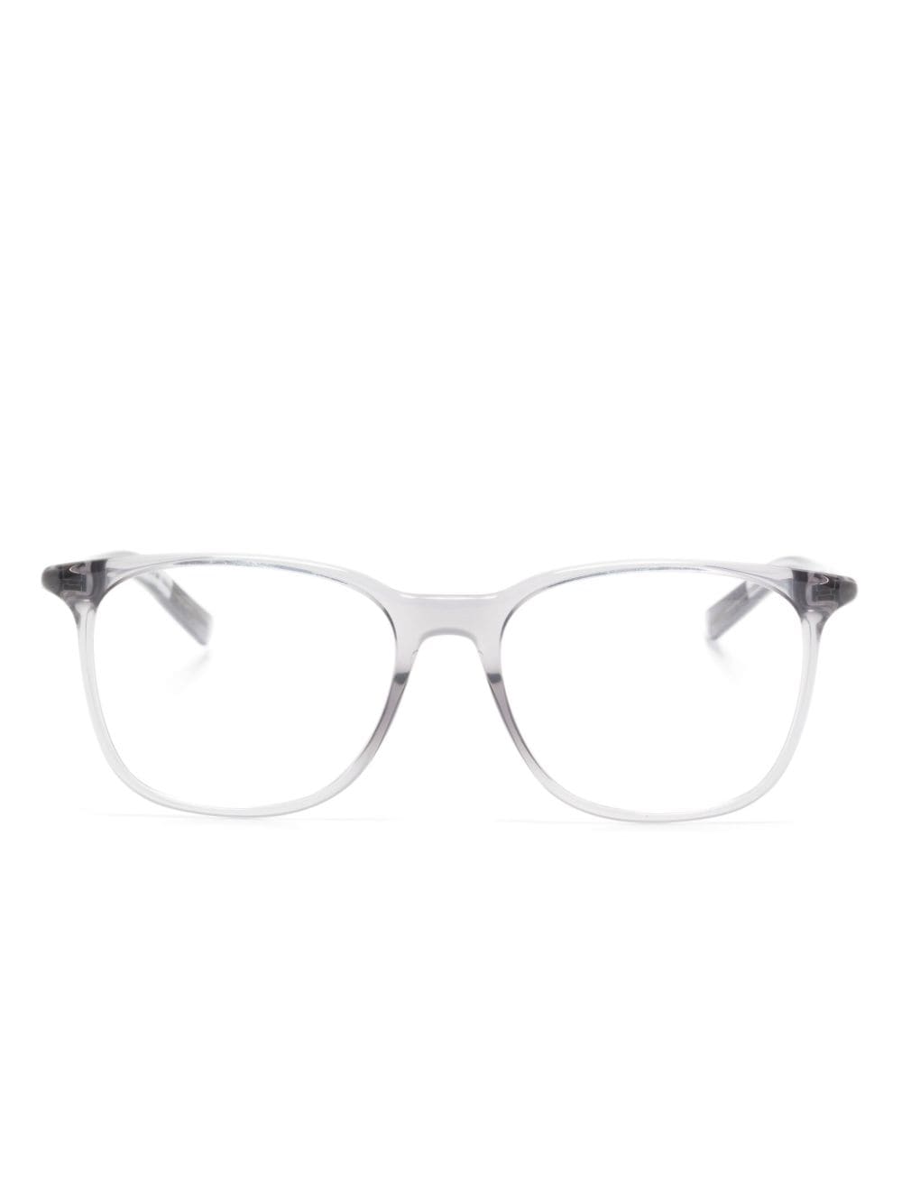 Montblanc transparent-design square-frame glasses - Grey von Montblanc