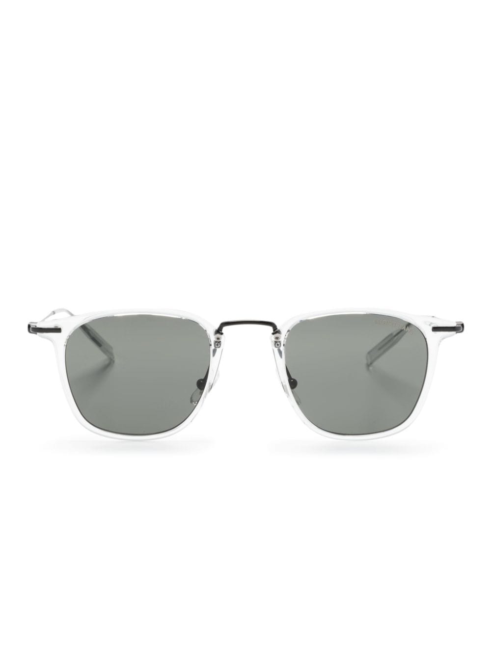 Montblanc transparent wayfarer-frame sunglasses - Black von Montblanc