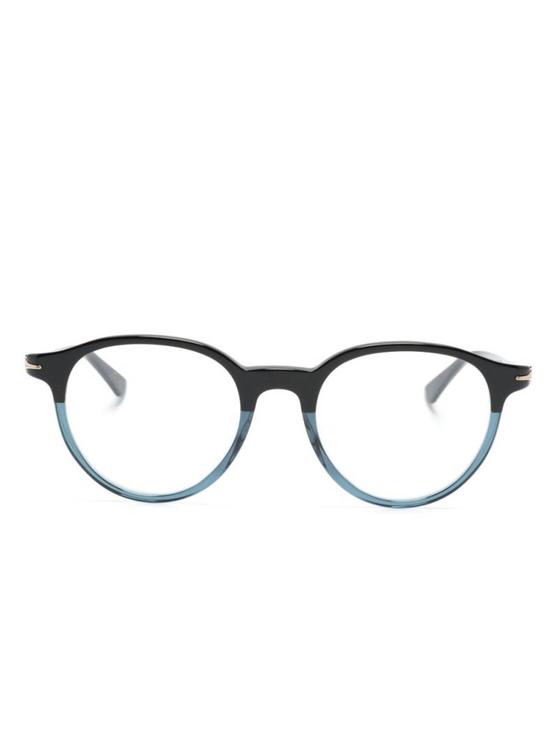 Montblanc two-tone round-frame glasses - Black von Montblanc