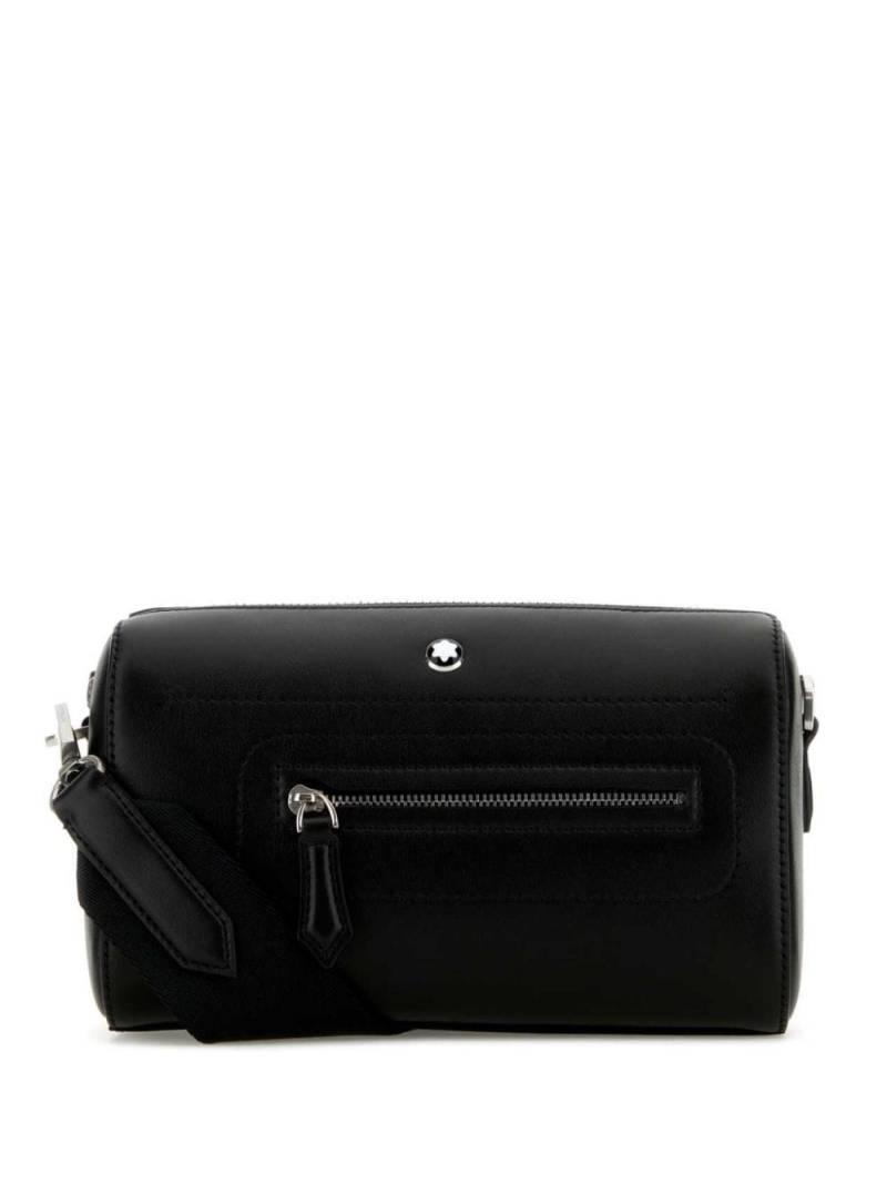 Montblanc zip leather shoulder bag - Black von Montblanc