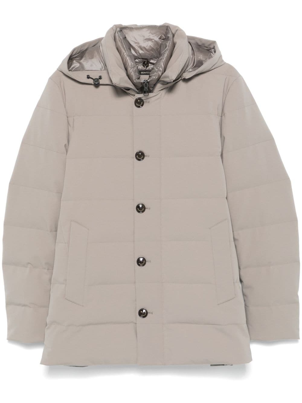 Montecore hooded puffer jacket - Neutrals von Montecore