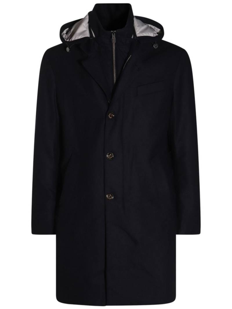 Montecore layered-design coat - Blue von Montecore