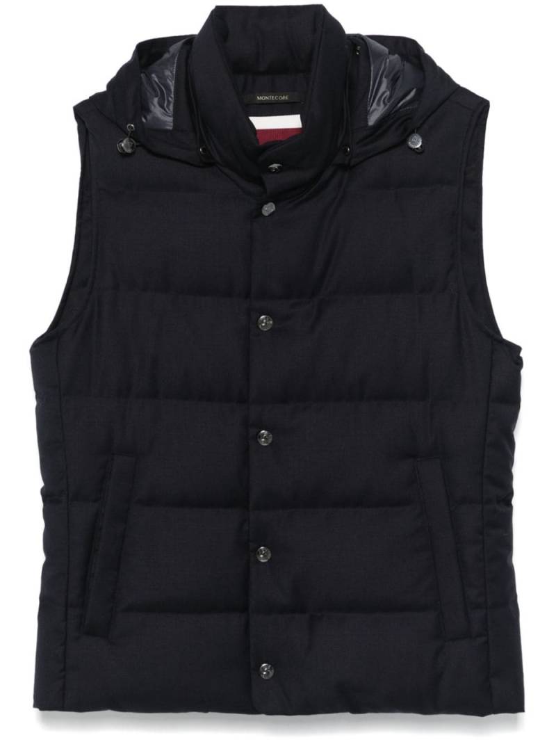 Montecore wool padded vest - Blue von Montecore