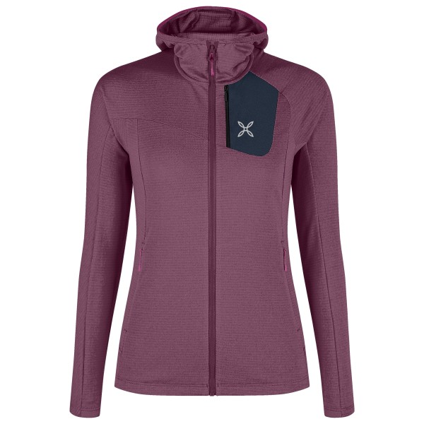 Montura - Women's Vertigo Power Grid Hooded Maglia - Fleecejacke Gr S lila von Montura