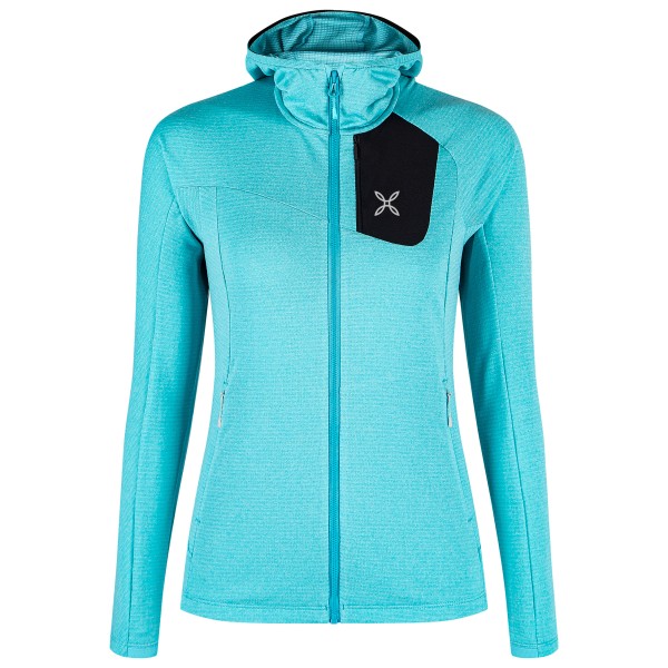 Montura - Women's Vertigo Power Grid Hooded Maglia - Fleecejacke Gr S türkis von Montura