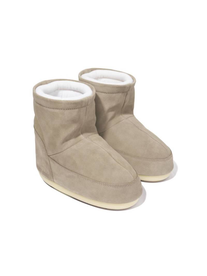 Moon Boot Kids Icon suede ankle boots - Neutrals von Moon Boot Kids