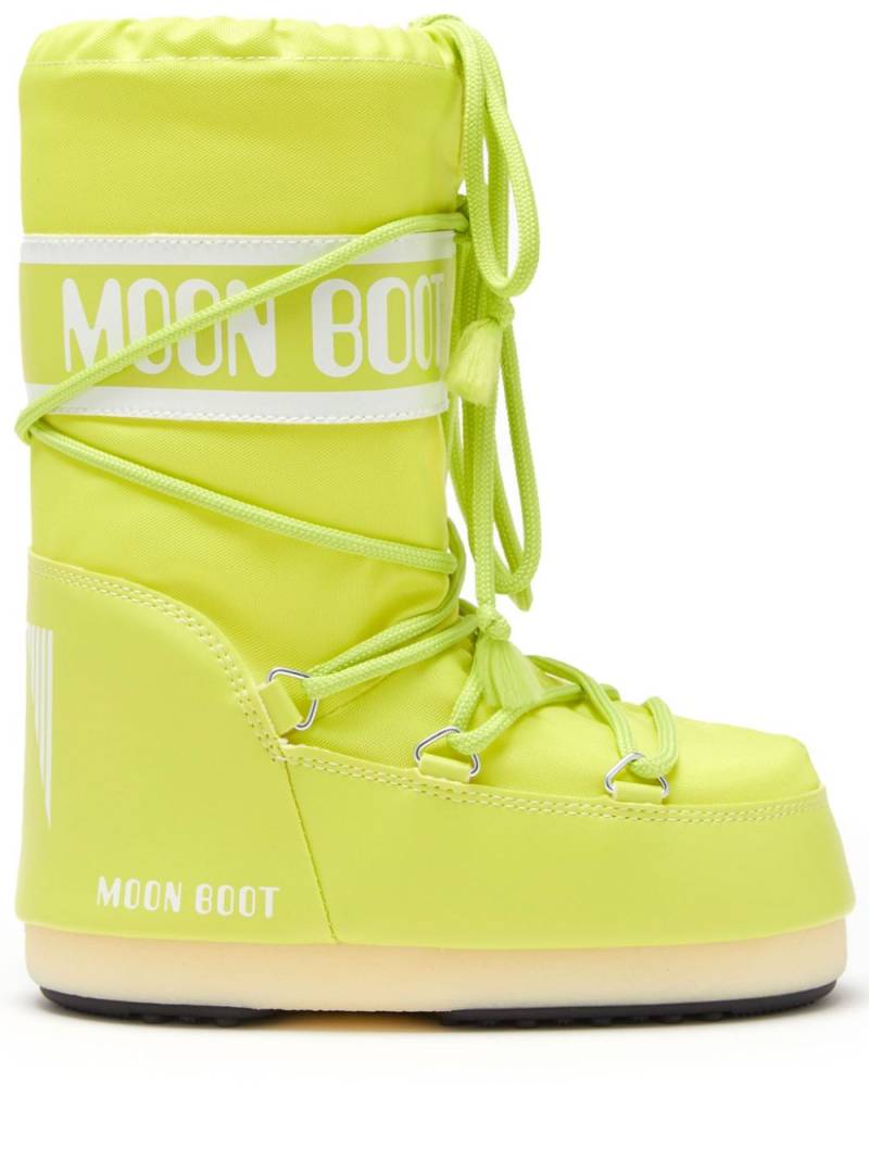 Moon Boot Kids Icon two-tone boots - Green von Moon Boot Kids