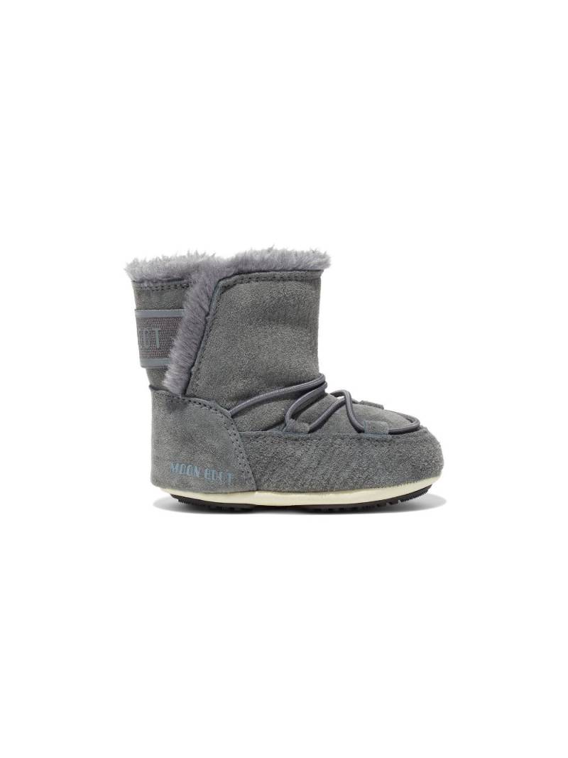 Moon Boot Kids Crib suede boots - Grey von Moon Boot Kids