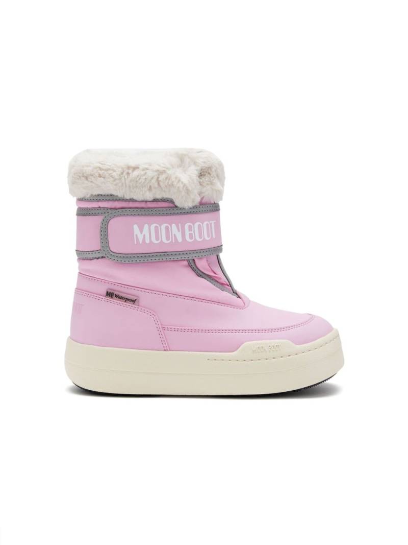 Moon Boot Kids Park flatform snow boots - Pink von Moon Boot Kids