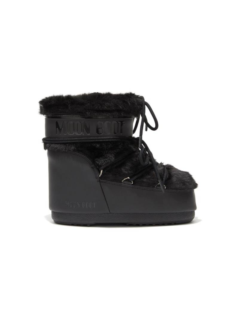 Moon Boot Kids lace up boots - Black von Moon Boot Kids