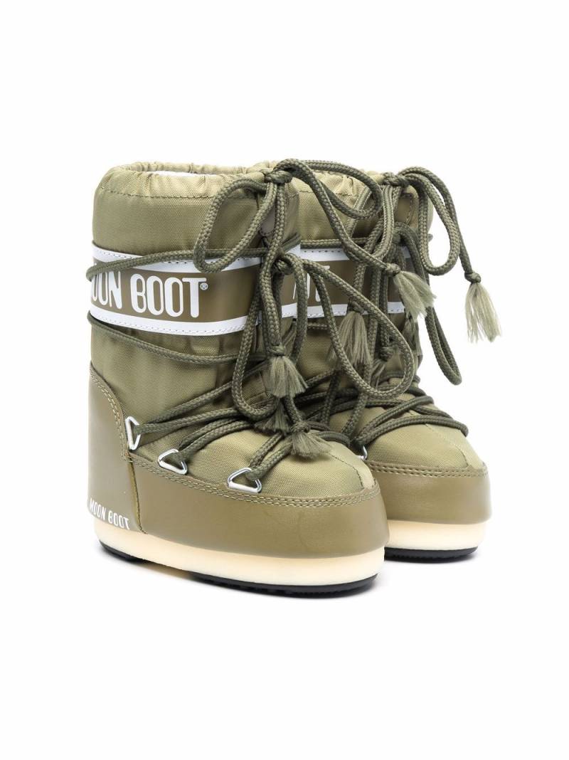 Moon Boot Kids logo print Moon Boots - Green von Moon Boot Kids