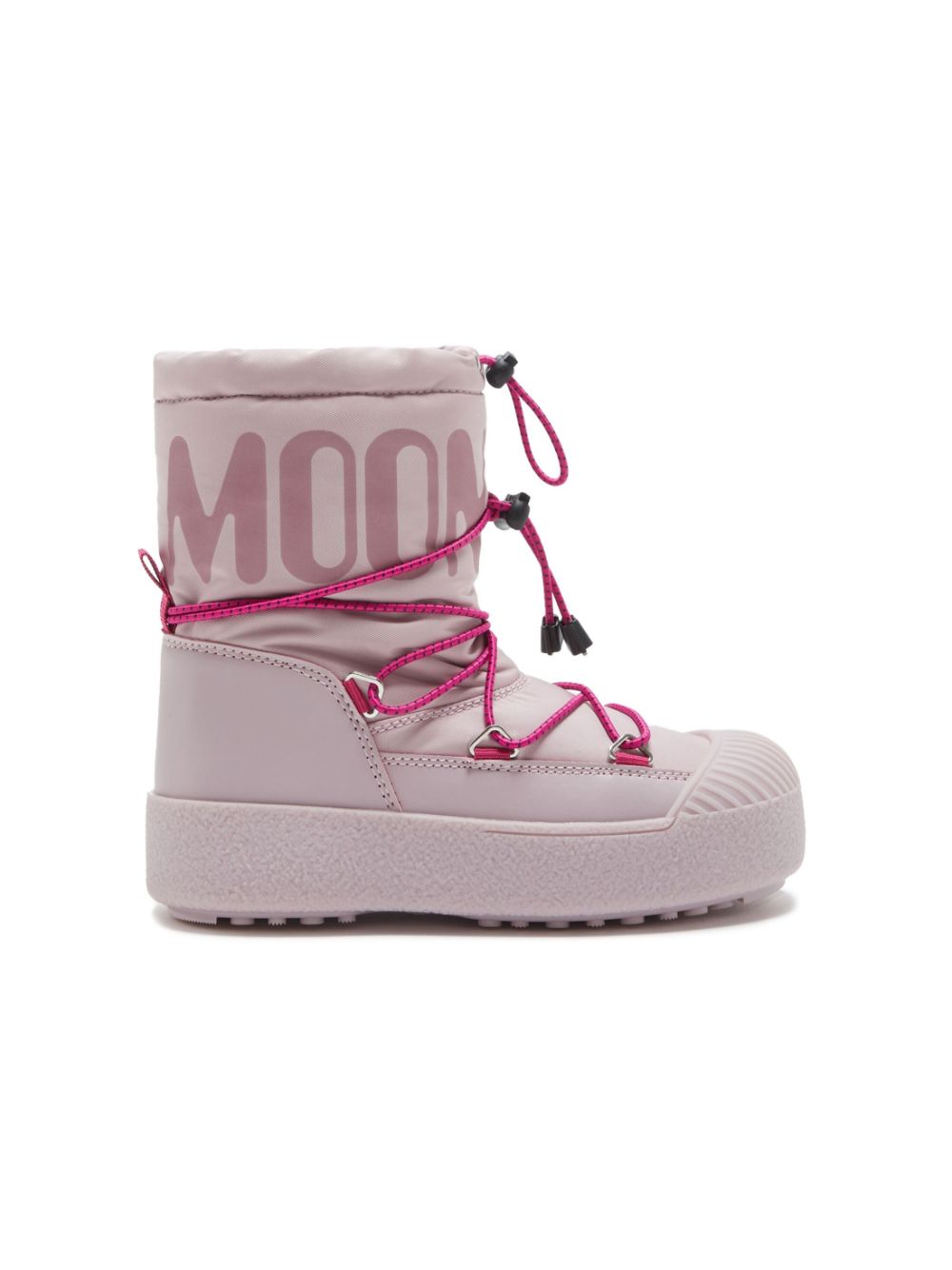 Moon Boot Kids logo-print lace-up snow boots - Pink von Moon Boot Kids