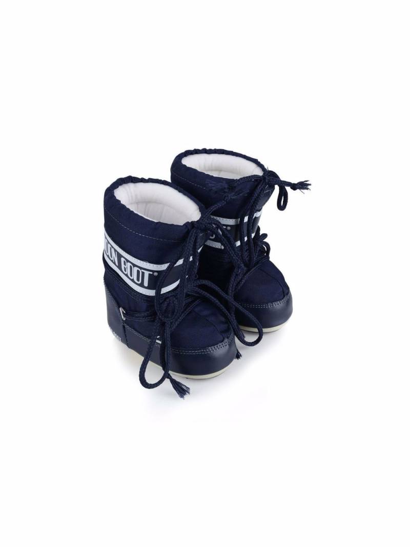 Moon Boot Kids logo-print snow boots - Blue von Moon Boot Kids