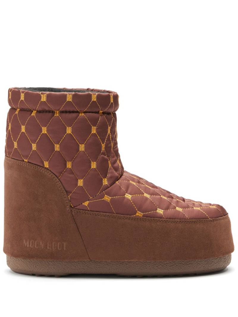 Moon Boot Icon Low quilted boots - Brown von Moon Boot