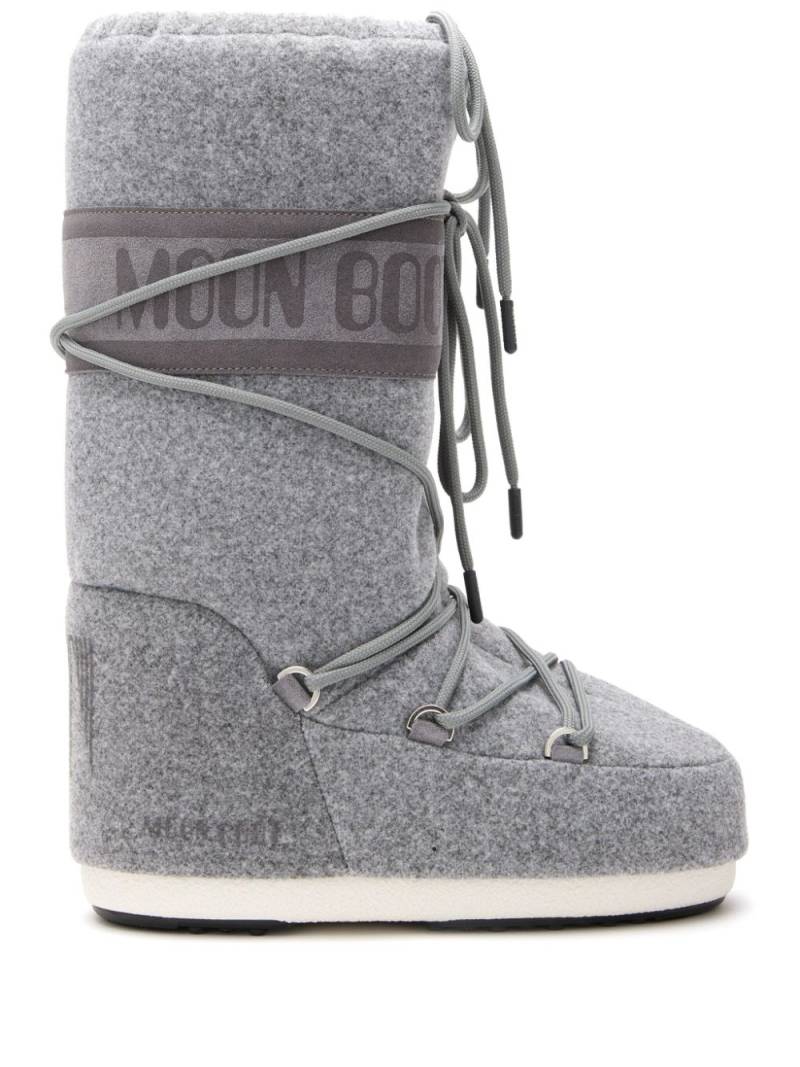 Moon Boot Icon felted boots - Grey von Moon Boot