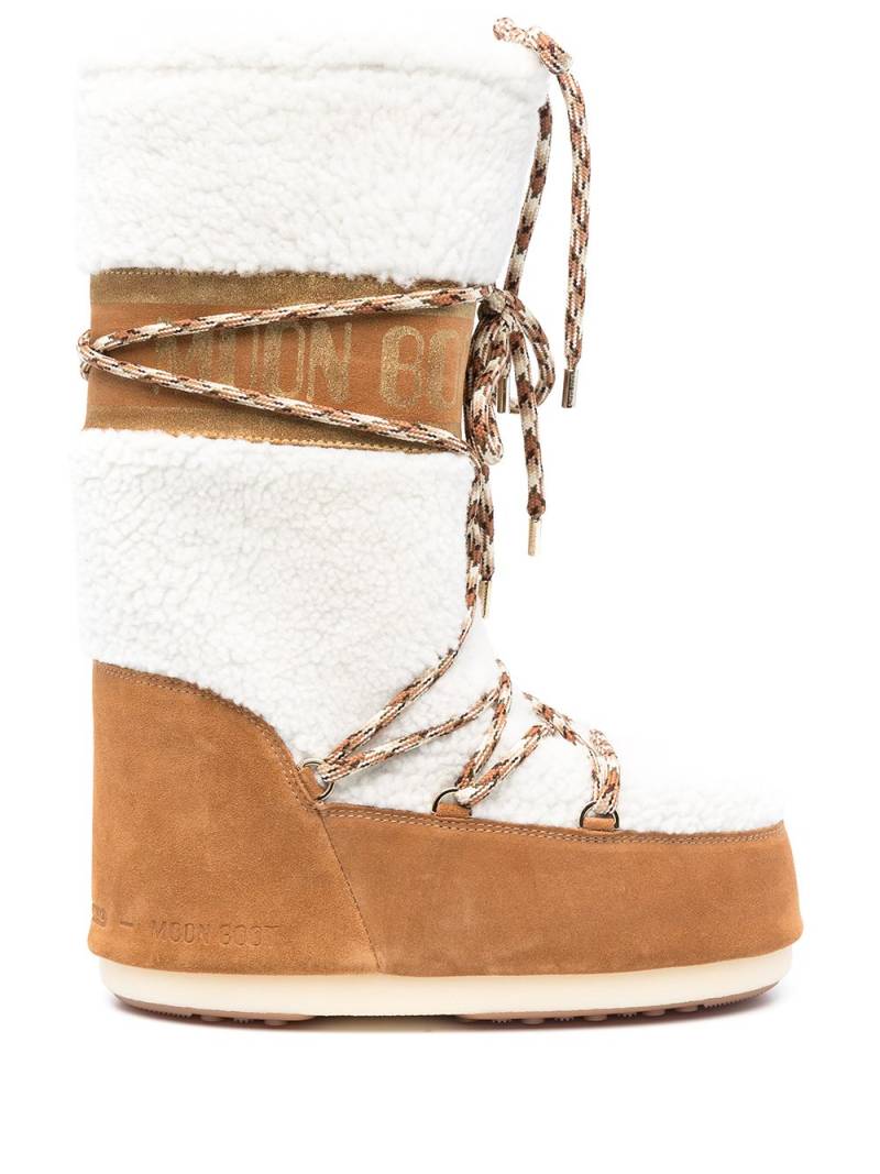 Moon Boot Icon shearling snow boots - Brown von Moon Boot