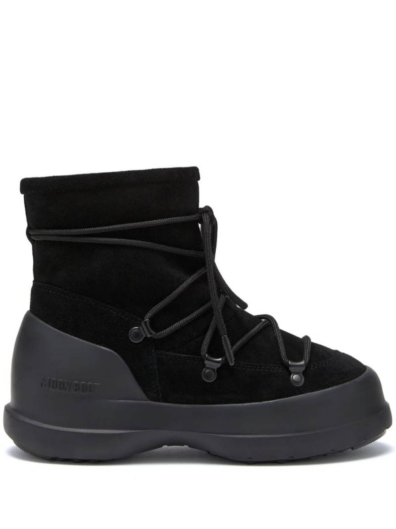 Moon Boot Luna lace-up suede boots - Black von Moon Boot