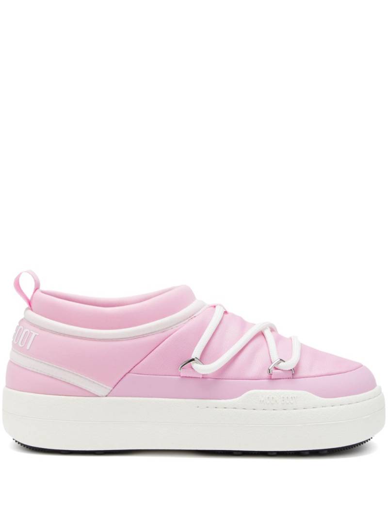 Moon Boot Park Icon logo-print sneakers - Pink von Moon Boot