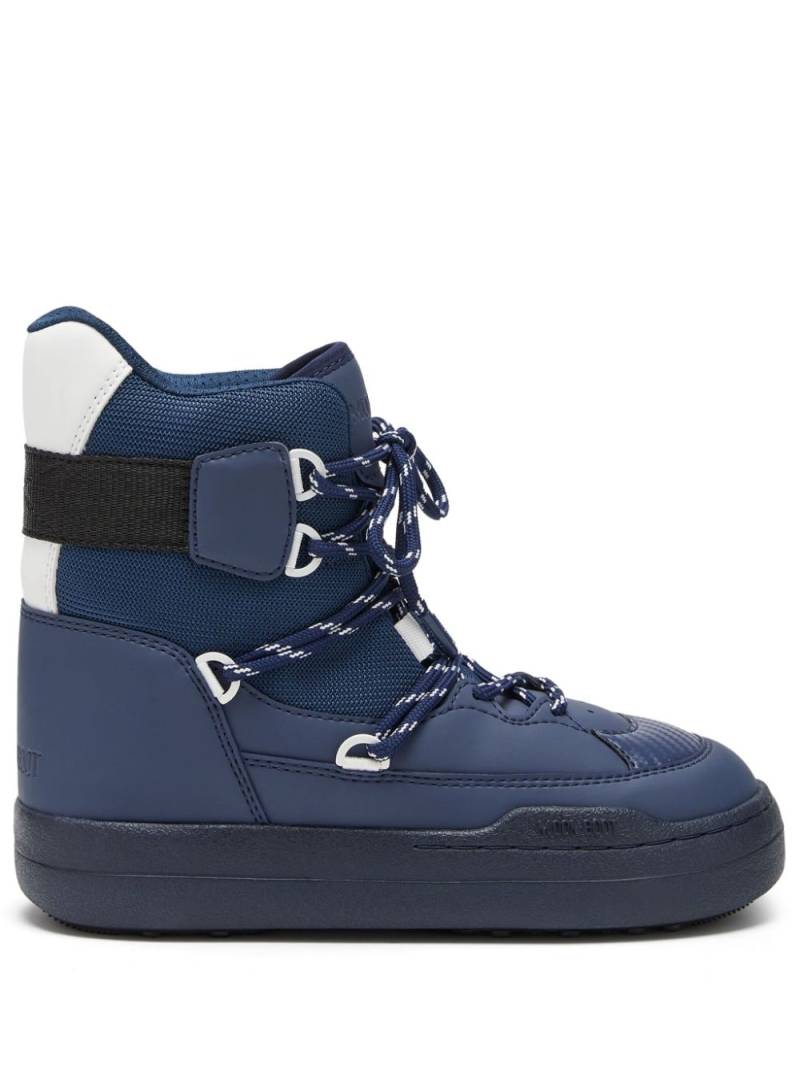 Moon Boot Park logo-print boots - Blue von Moon Boot