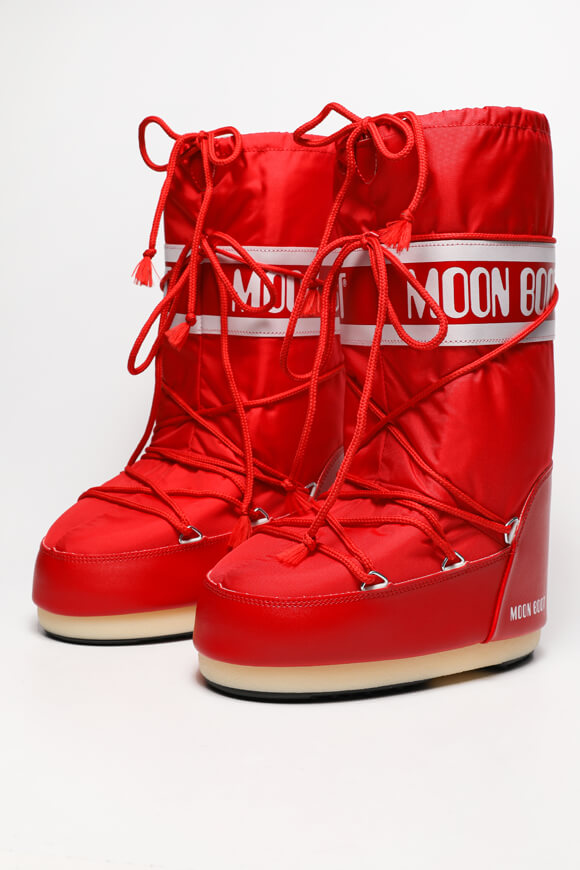 Moon Boot Icon Nylon Schneestiefel | Red | Damen  | EU36-38 von Moon Boot