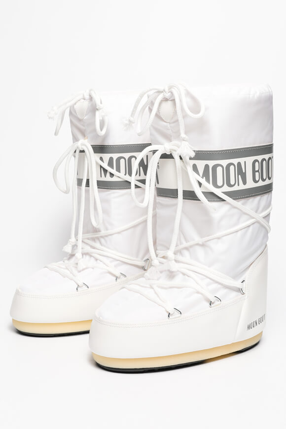 Moon Boot Icon Nylon Schneestiefel | White | Damen  | EU36-38 von Moon Boot