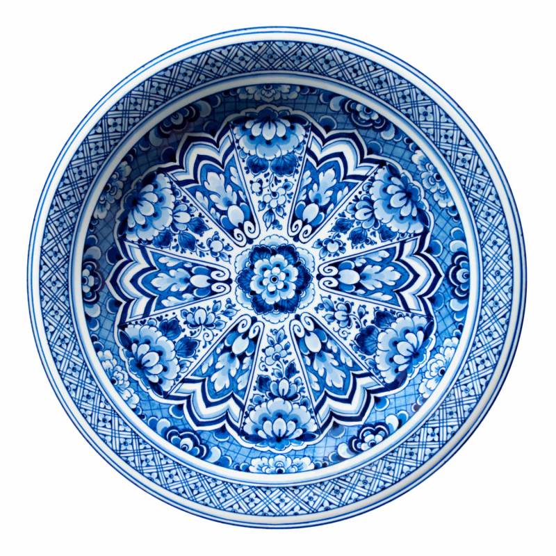 Delft Blue Plate Teppich, Grösse d. 250 cm von Moooi Carpets