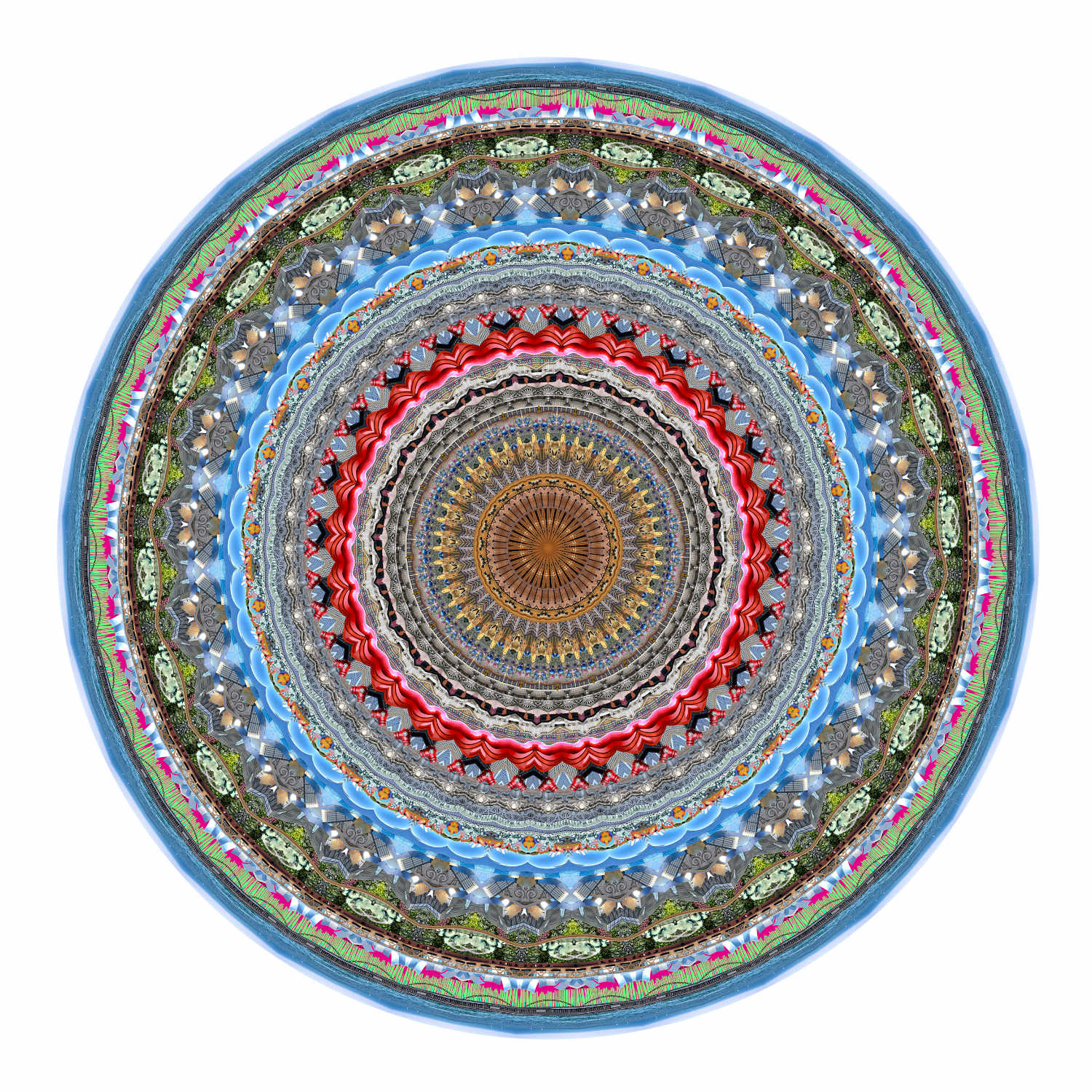 Urban Mandala Teppich, Ausführung chicago, Grösse d. 350 cm von Moooi Carpets