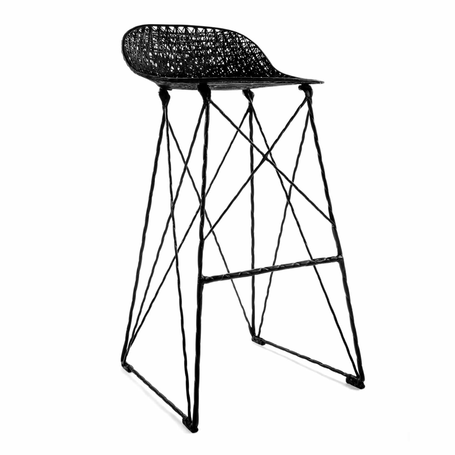 Carbon Bar Stool Barhocker, Sitzhöhe 76 cm von Moooi