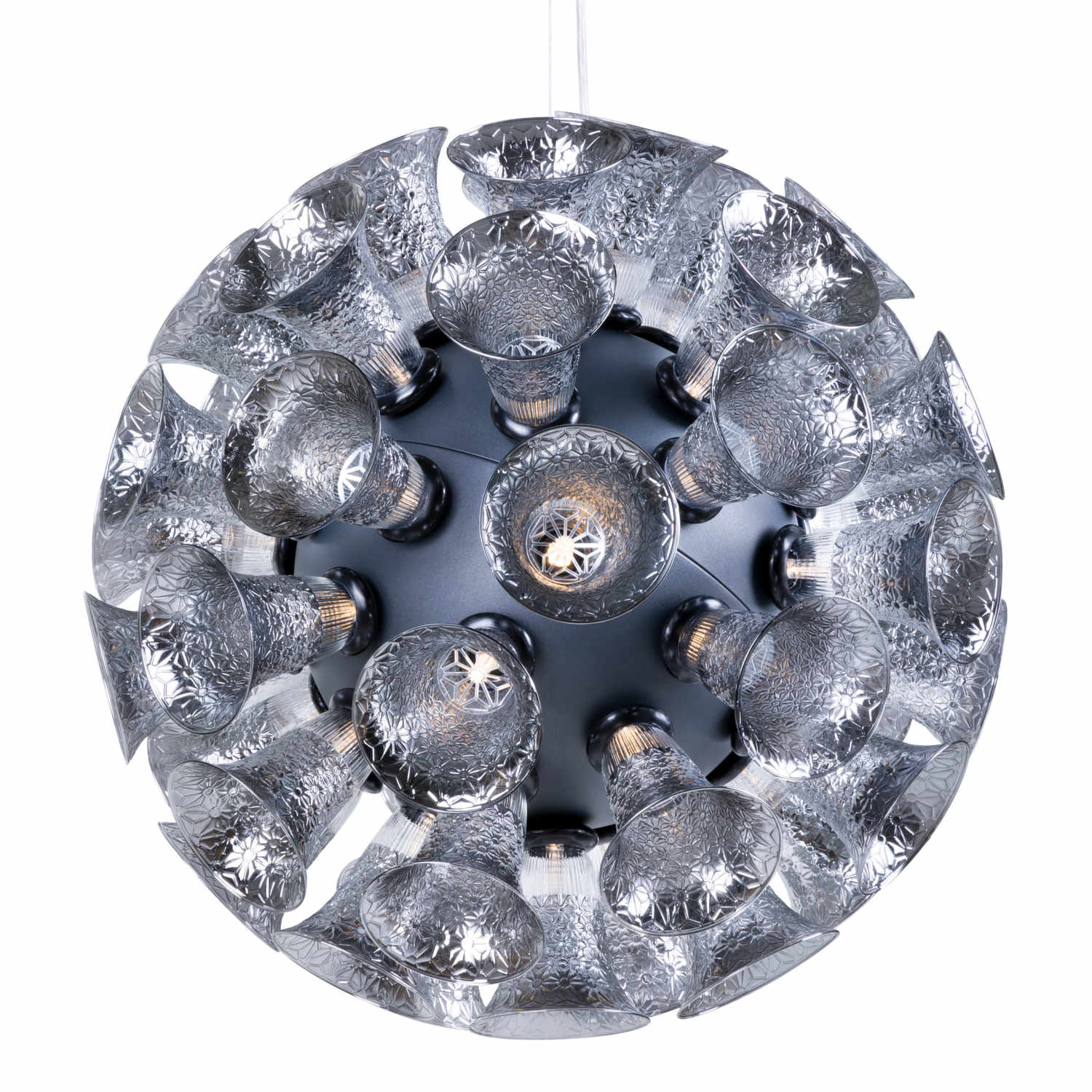 Chalice 48 LED Hängeleuchte, Ausführung metallic grau von Moooi