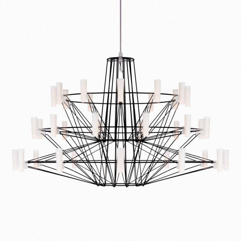 Coppélia Suspended small LED Kronleuchter, Farbe schwarz-satin von Moooi