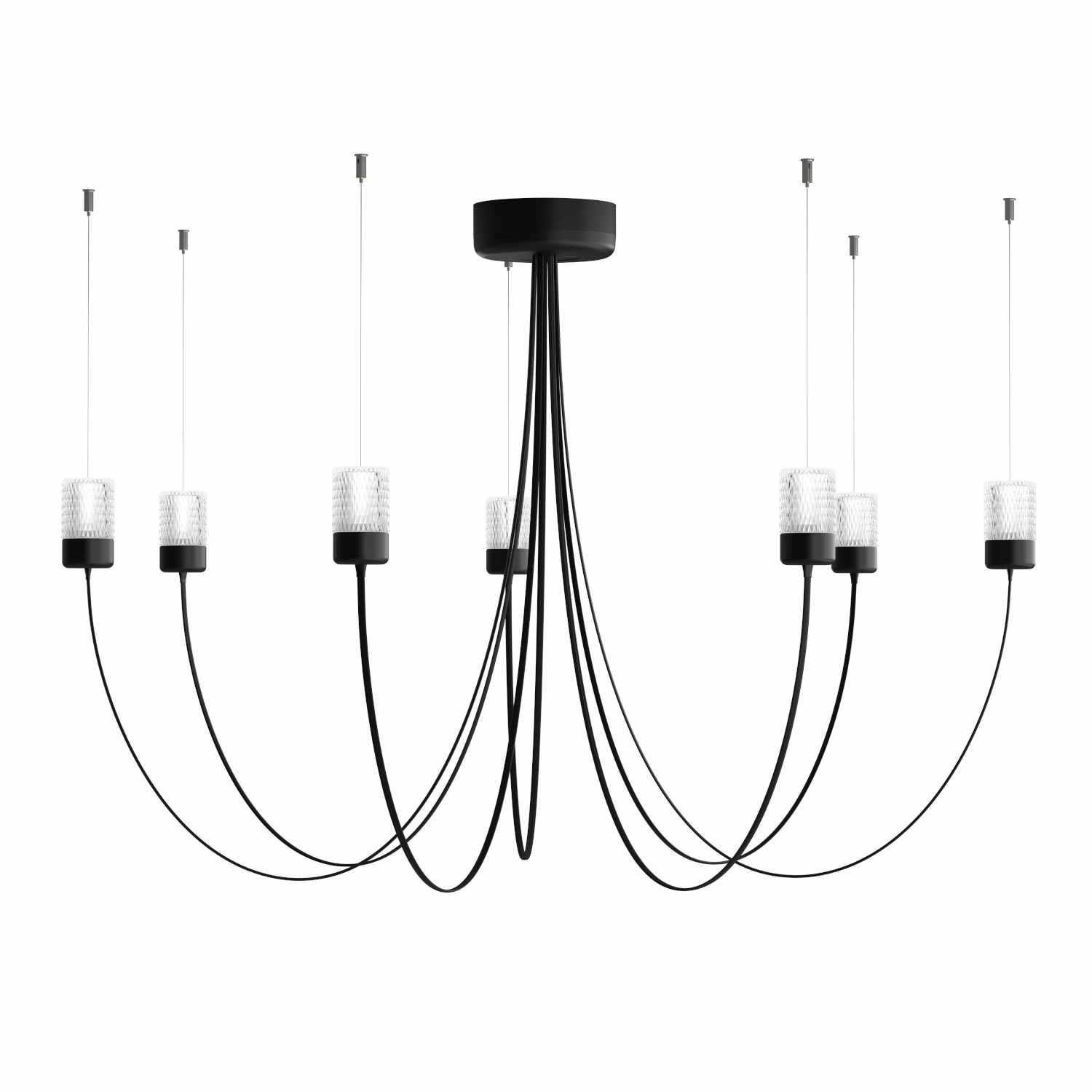 Gravity Chandelier LED Hängeleuchte, Grösse 7 arme von Moooi