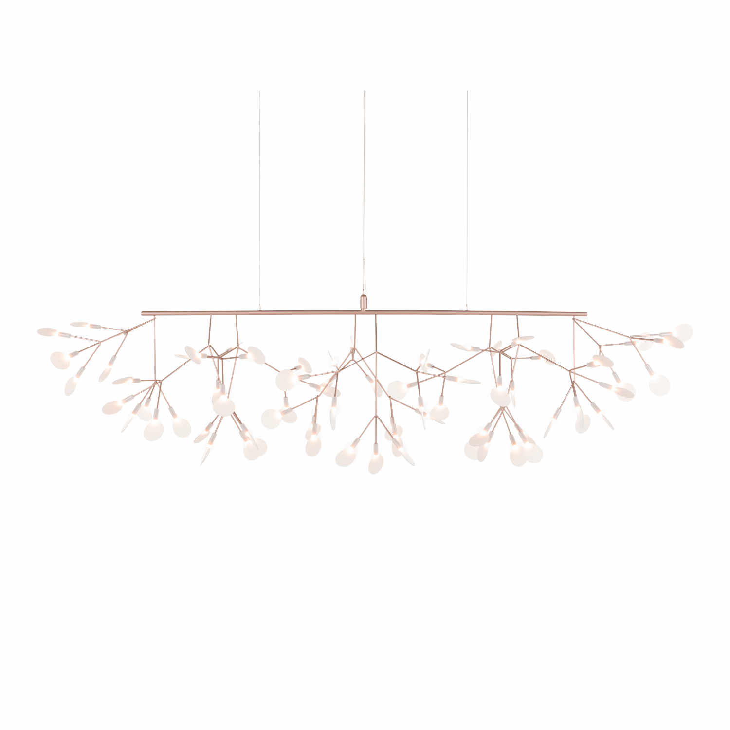 Heracleum III Linear LED Hängeleuchte, Ausführung weiss von Moooi