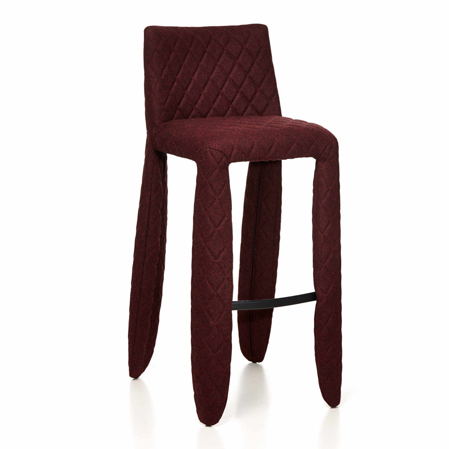 Monster Bar Stool Barhocker, Bezug stoff divina melange 2 581, Sitzhöhe 66 cm von Moooi