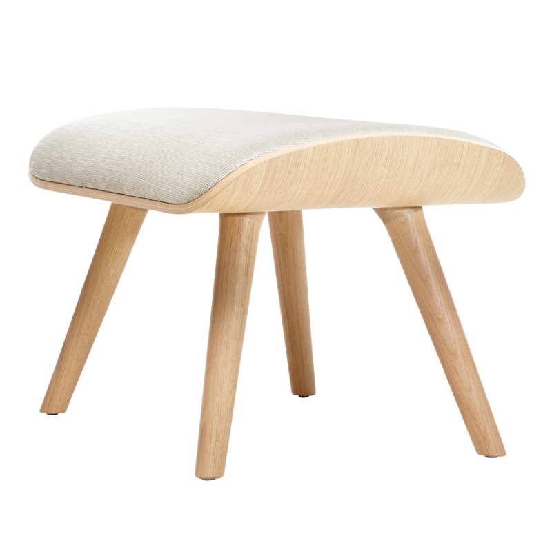 Nut Footstool Ottoman, Bezug stoff remix 0233, Untergestell wenge von Moooi