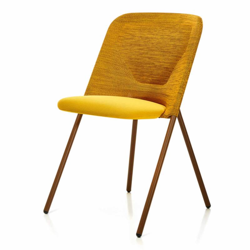 Shift Dining Chair Klappstuhl, Bezug warm ochre von Moooi