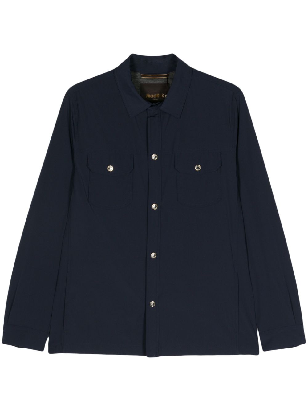 Moorer Atlas-KN shirt jacket - Blue von Moorer