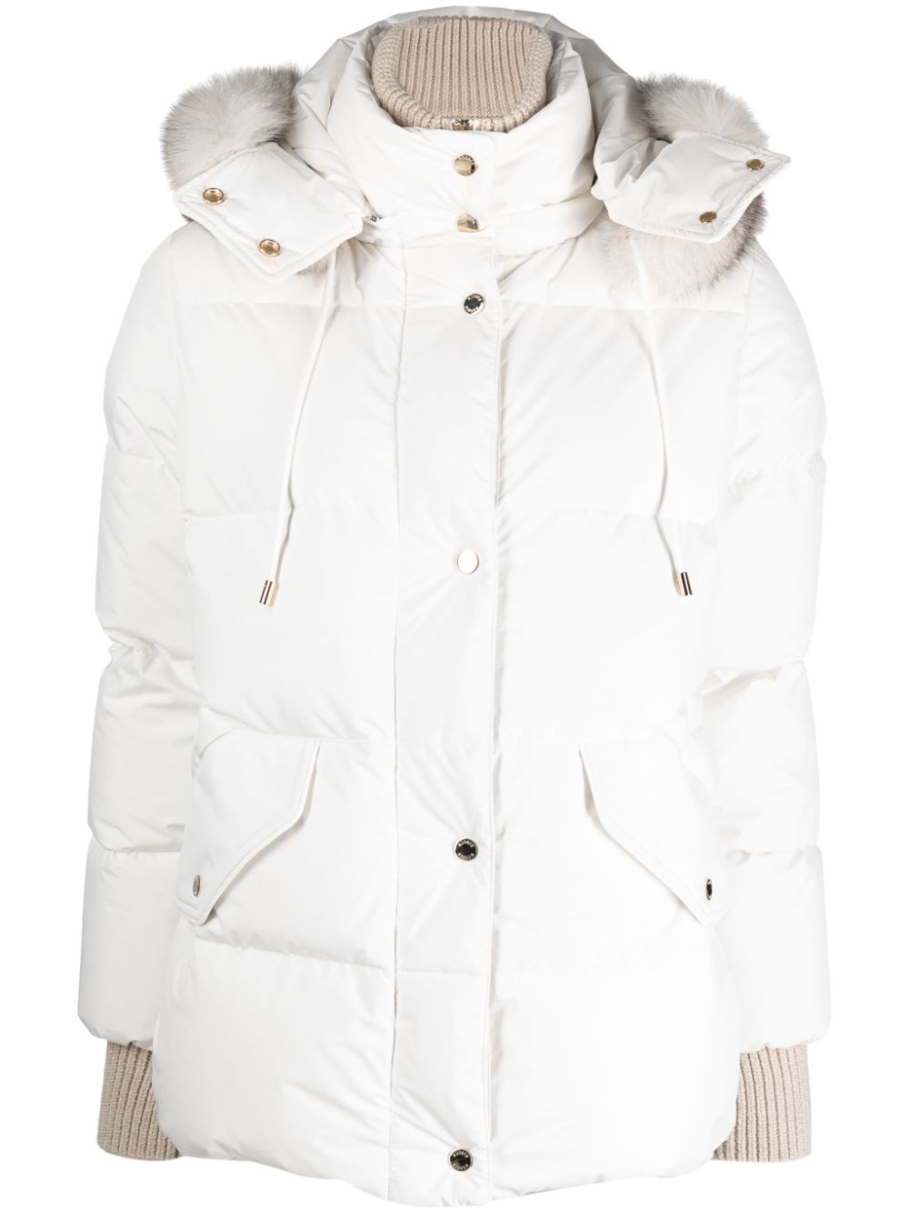 Moorer Attica-STP puffer jacket - White von Moorer