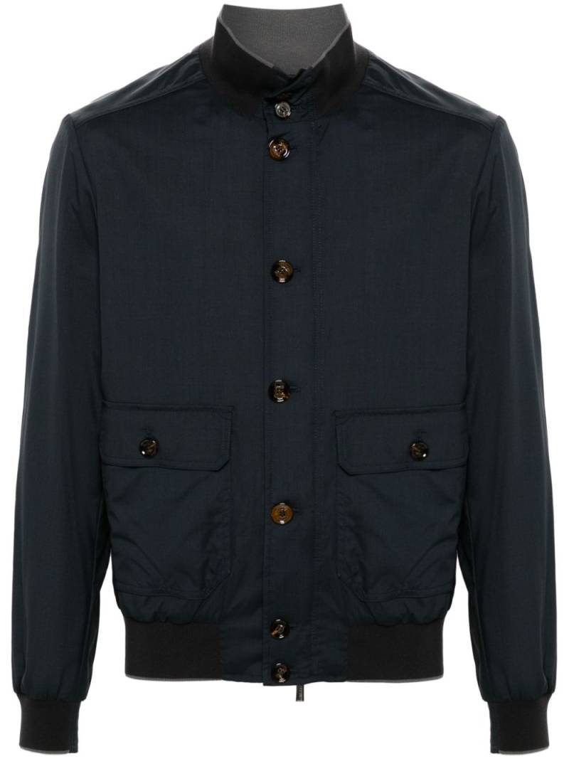 Moorer Carlos-GO bomber jacket - Blue von Moorer