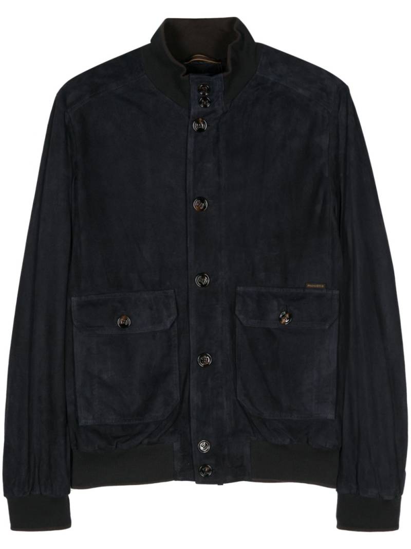 Moorer Carlos suede jacket - Blue von Moorer